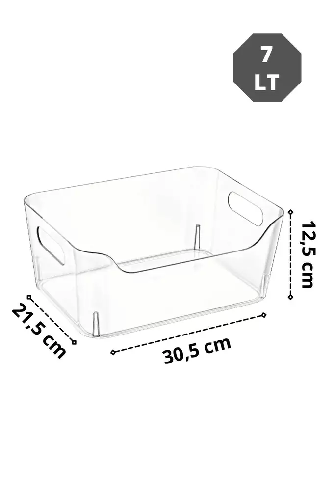 Kylskåpsorganisatör Hermia Transparent Plast 3 Delar - Matlådor och matförvaringsbehållare - 8684283711840 - 1