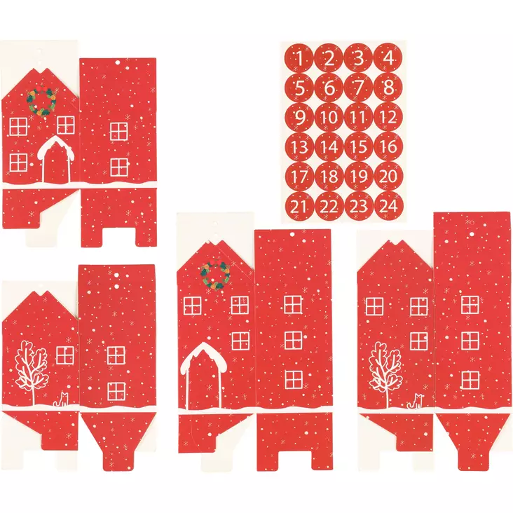Joulukalenteri DIY kylÃ¤ - Juldekorationer och textilier - 6410416278100 - 1
