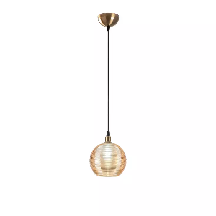 Taklampa Opviq Muzo Gul Metall 15 x 15 cm - Tak- och vägglampor - 8681875883930 - 1