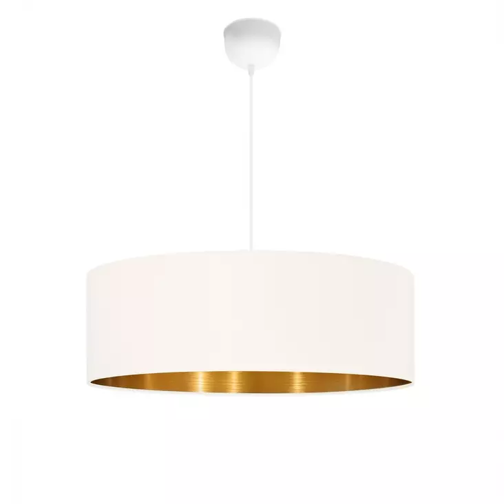Taklampa Opviq AYD-3549 Cream Guld Tyg 52 x 52 cm - Tak- och vägglampor - 8684282041870 - 1