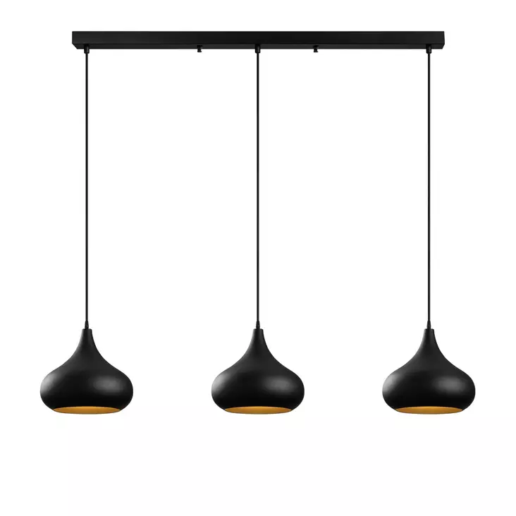 Taklampa Opviq Muba Svart Metall 140 x 30 cm - Tak- och vägglampor - 8684283454730 - 1