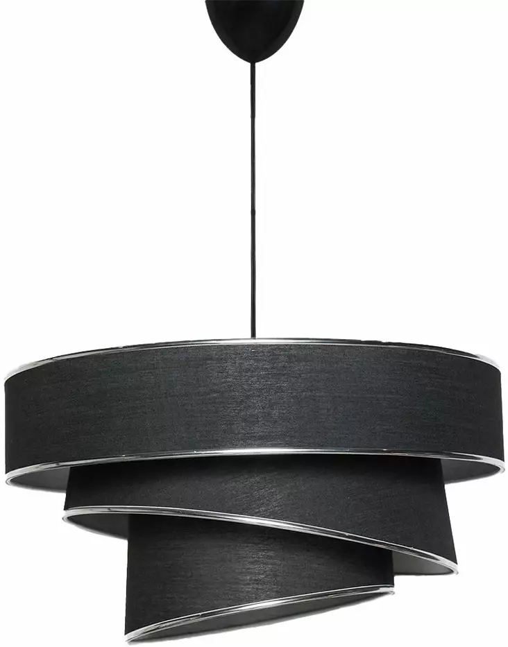 Taklampa Opviq Couper Svart Silver Bomull 40 x 40 cm - Tak- och vägglampor - 8683342683210 - 1