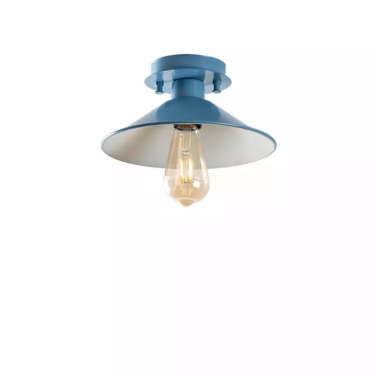 Taklampa Opviq Kon?ks?vama Blå Metall 24 x 12 cm - Tak- och vägglampor - 8684283783120 - 1