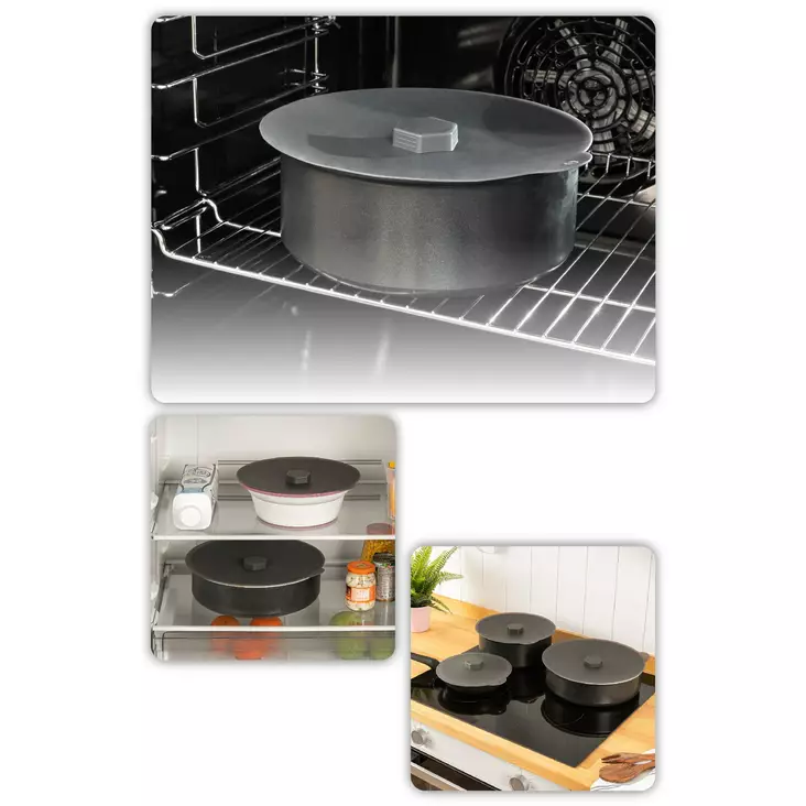 Köksorganisatör Hermia Antracit Silikon 3 Delar - Dagliga köksartiklar - 8683742868460 - 1