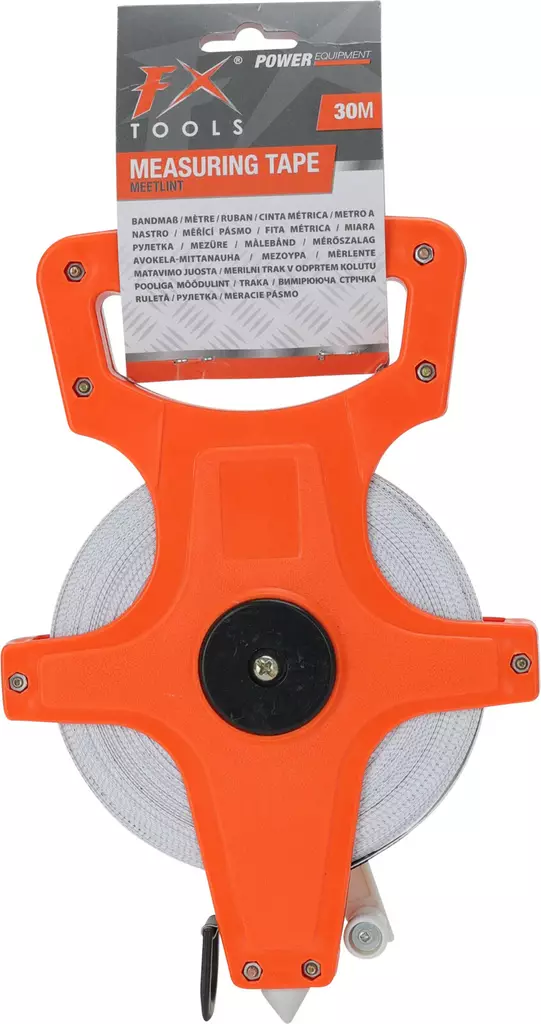 Måttband 30m, orange, hållbar förpackning - Hushållsprodukter - 8711295566530 - 1