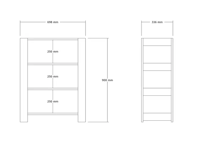 Skoskåp Hanah Home Duplo Vit Spånskiva 69,8x90x33,6 cm - Skoskåp - 8683743676590 - 1