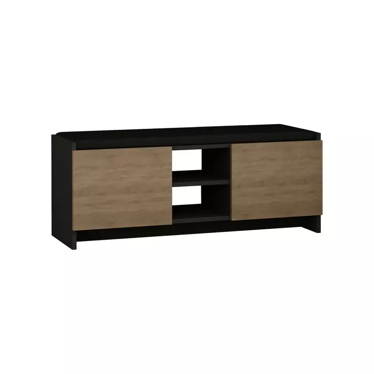 Skoskåp Hanah Home Zulla Antracit Ek Spånskiva 110x43x37 cm - Skoskåp - 8681181806630 - 1