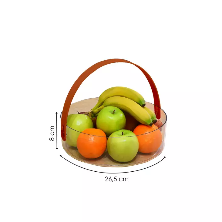 Korg Hermia Transparent Plast 26,5x26,5 cm - Serveringsfat - 8684282978220 - 1