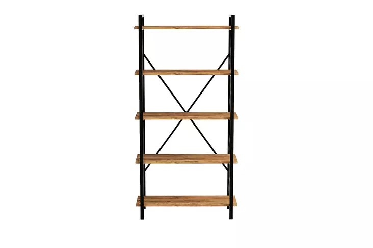 Bokhylla Hanah Home Nero Elit Furu Spånskiva 90x180x33,5 cm - Bokhyllor - 8682870972070 - 1