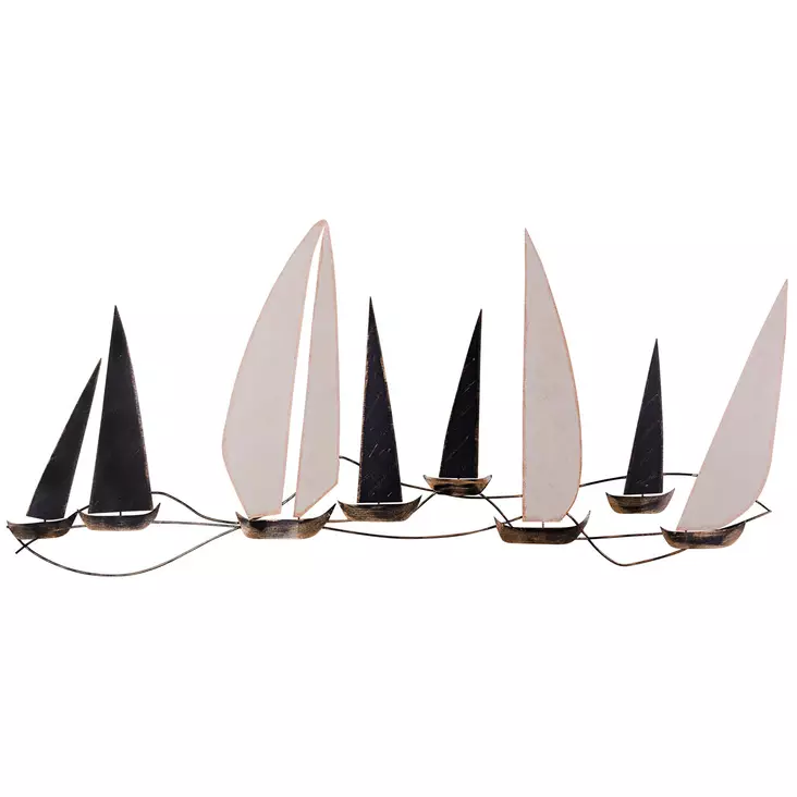 Väggdekor Metall Wallxpert Ocean Flerfärgad Metall 117x5x52 cm - Dekorationer, prydnadsföremål - 8683342388900 - 1