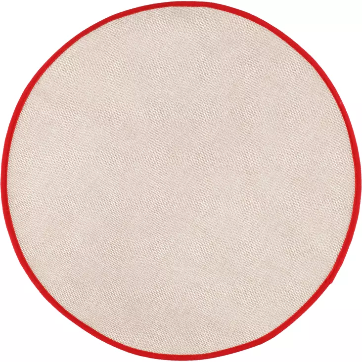 Kuusenalusmatto 50 cm punainen reunus - Juldekorationer och textilier - 6410416369150 - 1