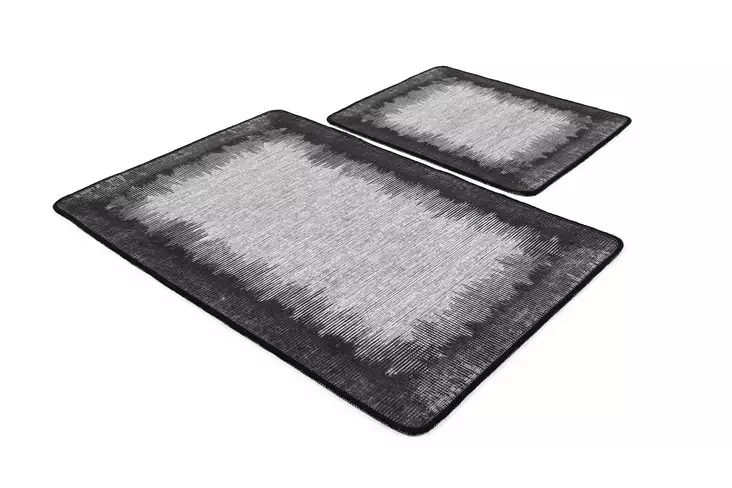 Badrumsmatta Set Mijölnir Flerfärgad 100% Polyester Antibakteriell Halkfri 50x60 cm & 60x100 cm - Badrumsmattor och våtrumsmattor - 8683342800990 - 1
