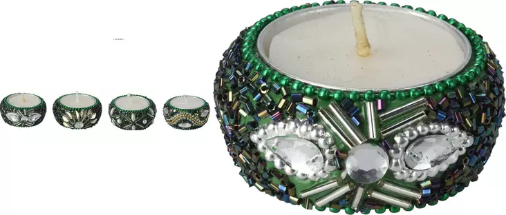 Kynttilä ruukussa monivärinen - Ljus och lyktor - 8721037100830 - 1