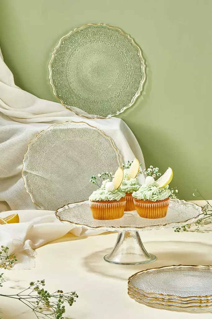 Assietter Set Hermia Goblen Transparent Glas 7 Delar - Tallrikar - 8684283784530 - 1