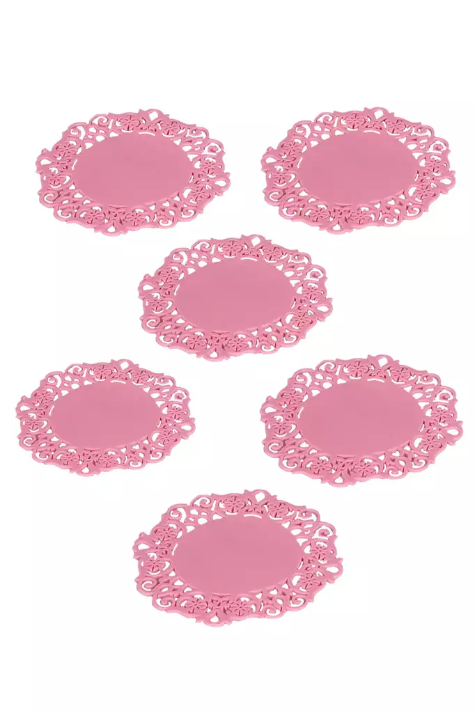 Glasunderlägg Hermia Flerfärgad Silikon 6 Delar - Dukar och tabletter - 8683342786850 - 1