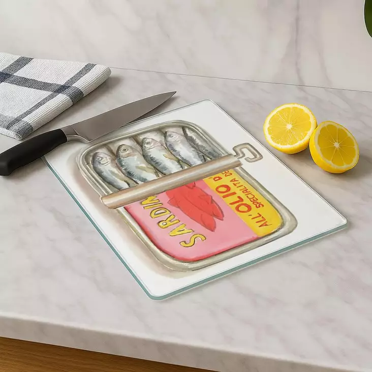 Skärbräda Hermia Flerfärgad Glas 20x30 cm - Köksredskap - 8684283731930 - 1