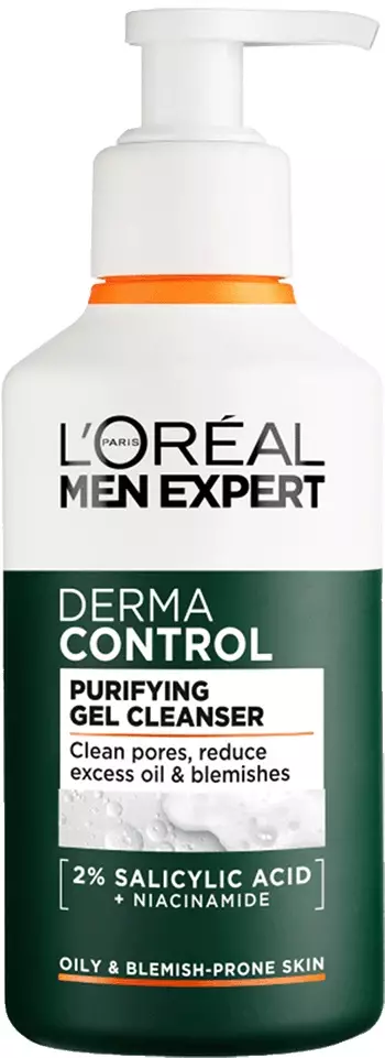 L'Oréal Paris Men Expert Derma Control rengöringsgel för känslig hud 260 ml - Ansiktskrämer och hudrengöring - 3600524202620 - 1