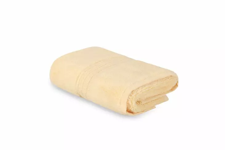 Lyxig gul bomullshandduk 30 x 50 cm, gul, 30 x 50 cm, mjuk, slitstark - Handdukar - 8681875945300 - 1