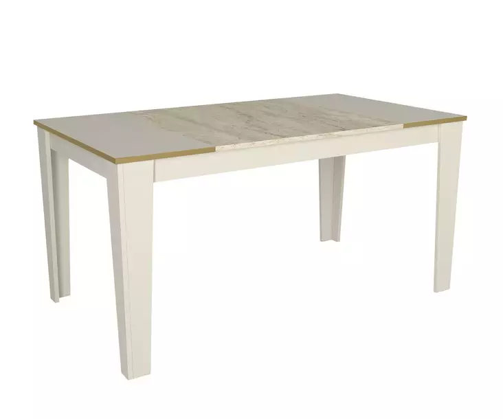 Matbord Hanah Home Veyron Travertin Sandsten Spånskiva 145x76,2x85 cm - Matbord - 8684283018390 - 1