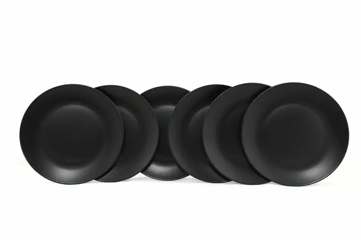 Serveringsfat Set Hermia Matt Svart Keramik 6 Delar - Serveringsfat - 8683342393140 - 1