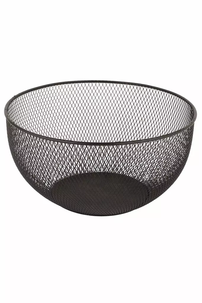 Fruktkorg Hermia Svart Metall 25,5x25,5 cm - Serveringsfat - 8684283721580 - 1