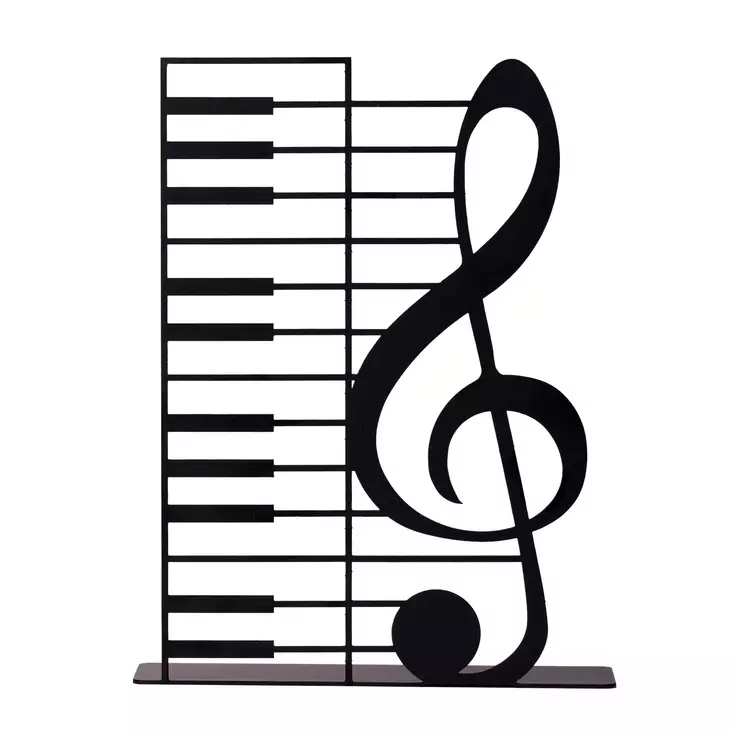 Metalldekoration Aberto Design Left Key Svart Metall 23x18 cm - Dekorationer, prydnadsföremål - 8683742881780 - 1