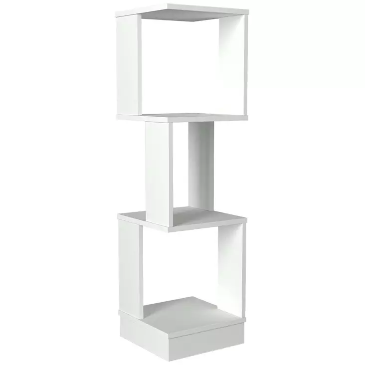 Bokhylla Hanah Home Levander Vit Spånskiva 35x120,4x35 cm - Bokhyllor - 8681875669930 - 1