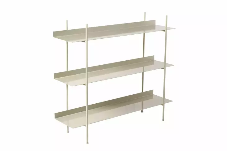 Förvaringsskåp Hanah Home Shb015B Taupe Metall 120x34x106 cm - Vägghyllor - 8684283715190 - 1