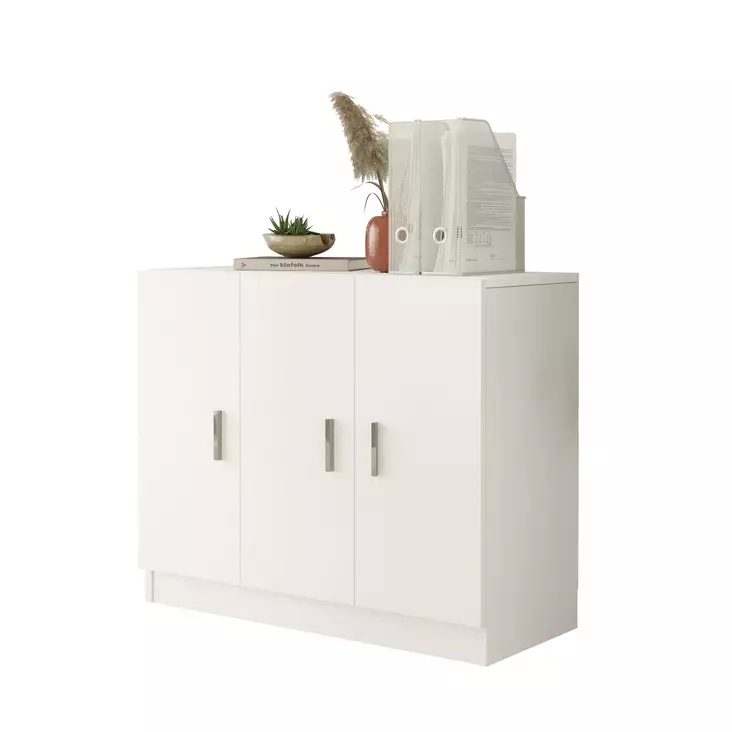 Förvaringsskåp Hanah Home Vo5 W Vit Spånskiva 89,1x73,8x38,1 cm - Skåp och byråer - 8683342404990 - 1