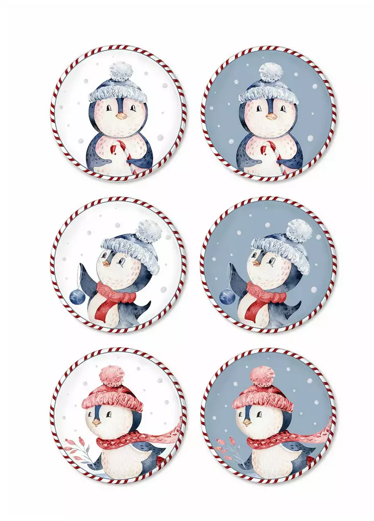 Tårtserveringsset Hermia Flerfärgad Keramik 6 Delar - Serveringsfat - 8683743768950 - 1