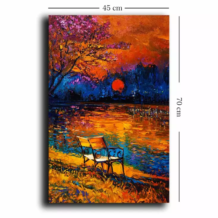 Canvastavla Wallity Flerfärgad Canvas 45x70 cm - Tavlor och ramar - 8683743825530 - 1