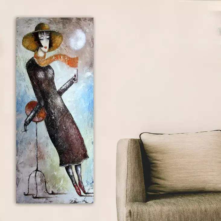 Canvastavla Wallity Flerfärgad Canvas 50x120 cm - Tavlor och ramar - 8682870437340 - 1