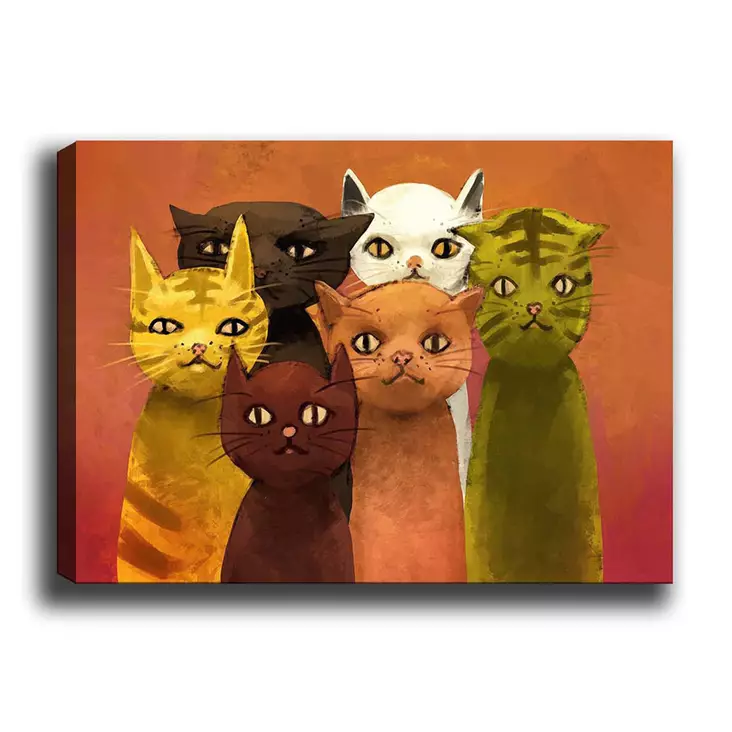Canvastavla Wallity Flerfärgad Canvas 50x70 cm - Tavlor och ramar - 8681875609660 - 1