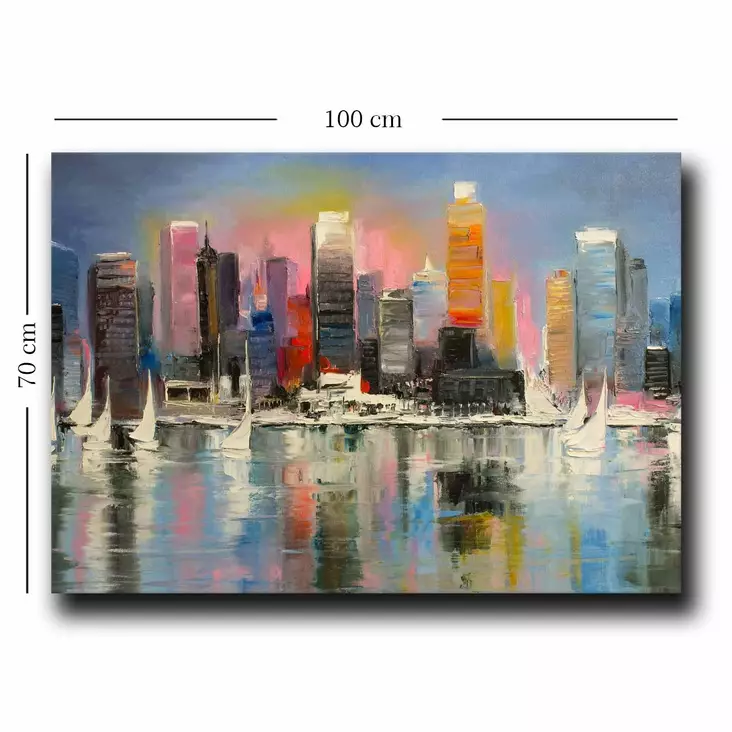 Canvastavla Wallity Flerfärgad Canvas 70x100 cm - Tavlor och ramar - 8683743825820 - 1