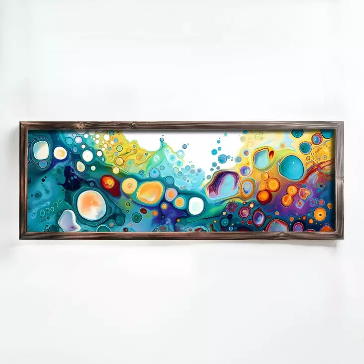 Inramad MDF-tavla Wallity Flerfärgad MDF 40x120 cm - Tavlor och ramar - 8684283650590 - 1