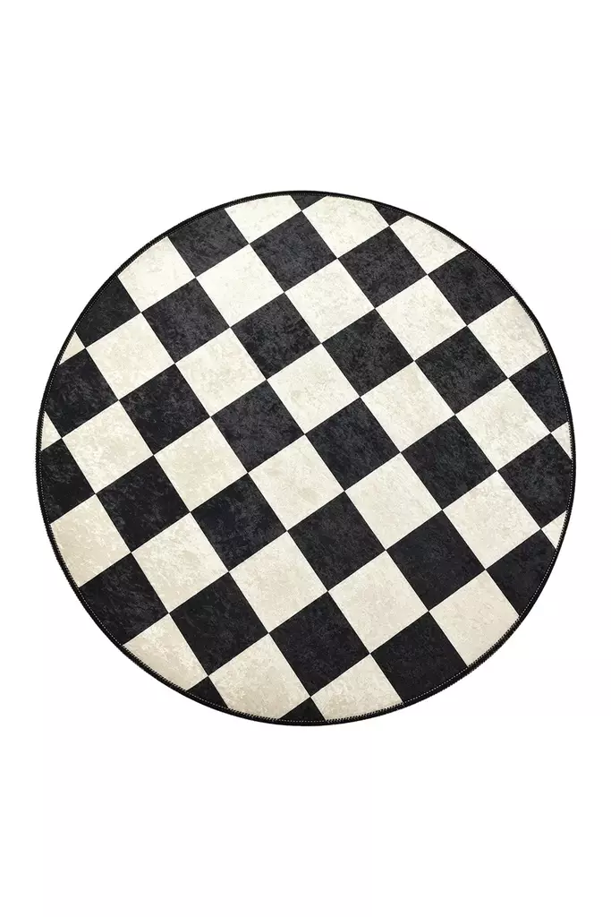 Badrumsmatta Mijölnir Flerfärgad 100% Polyester Antibakteriell Halkfri Maskintvättbar Rund 140 cm - Badrumsmattor och våtrumsmattor - 8681875665840 - 1