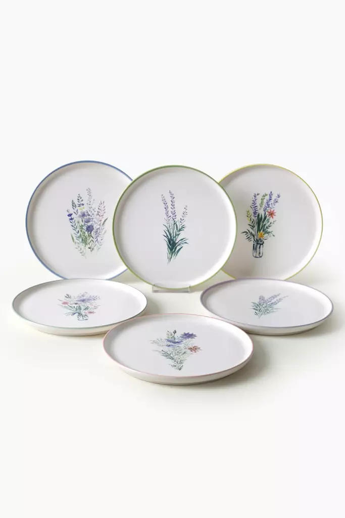 Tallrikset Hermia Flerfärgad Keramik 6 Delar - Tallrikar - 8684282802280 - 1