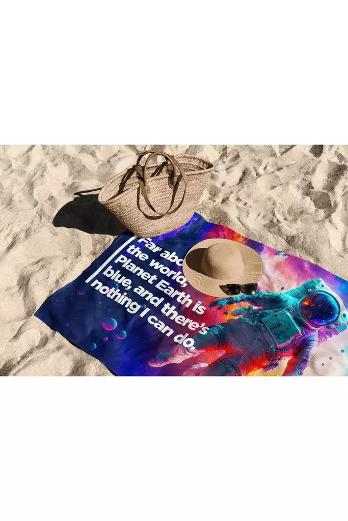 Strandhandduk Mijölnir Flerfärgad 70% Polyester 30% Polyamid Mikrofilament 90x150 cm - Handdukar - 8684282666240 - 1