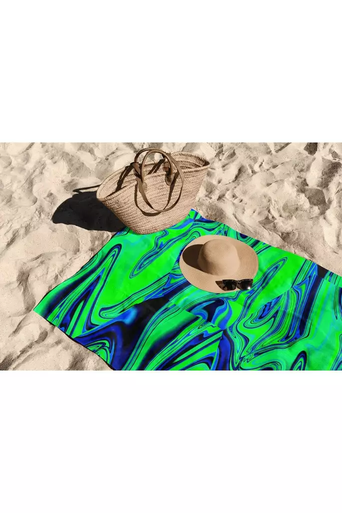 Strandhandduk Mijölnir Flerfärgad Mikrofilament 70% Polyester 30% Polyamid 90x150 cm - Handdukar - 8684282666110 - 1