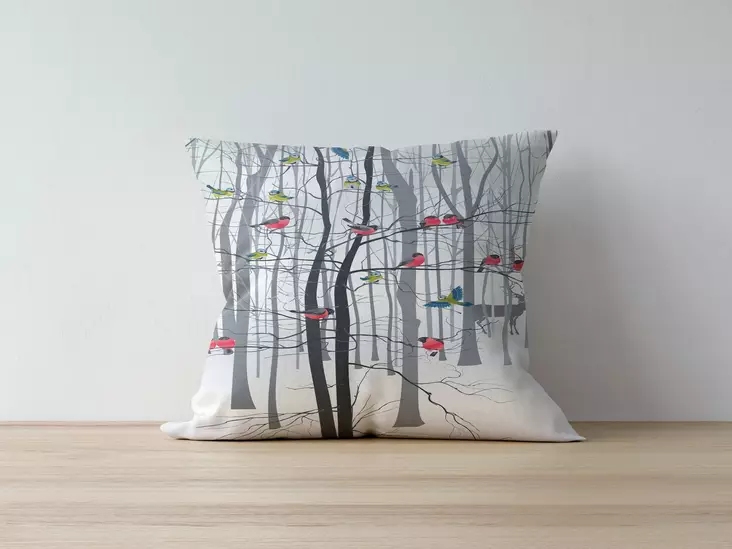 Kuddfodral Aberto Design A1216 Flerfärgad Polybomull 43x43 cm - Prydnadskuddar - 8682870195950 - 1