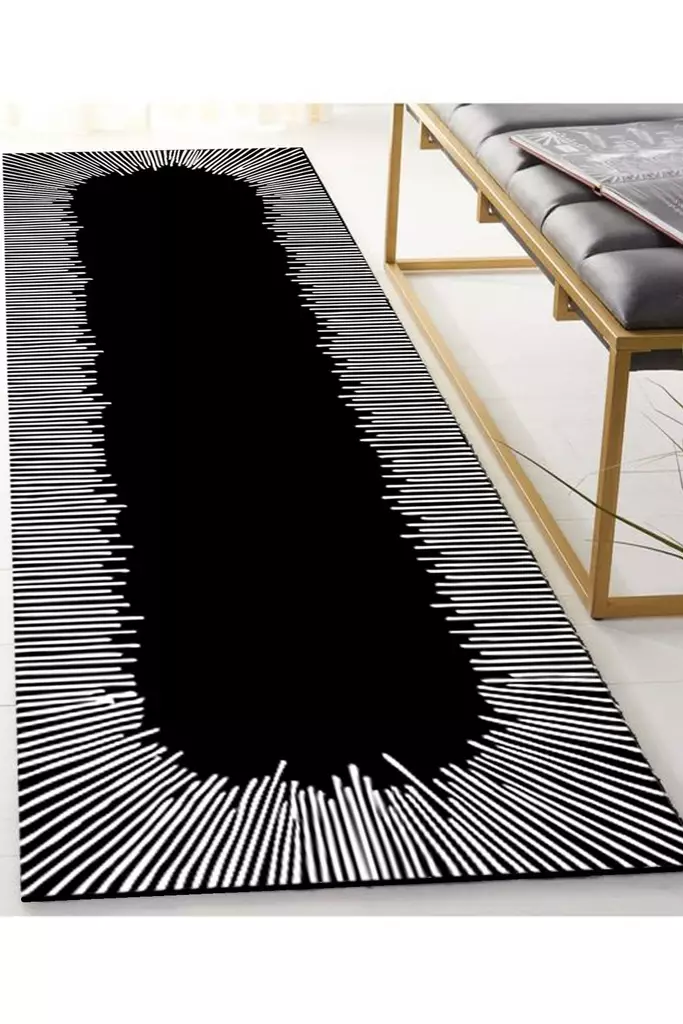 Matta Conceptum Somber Svart Polyester 100x200 cm - Små mattor och gångmattor - 8684283428830 - 1