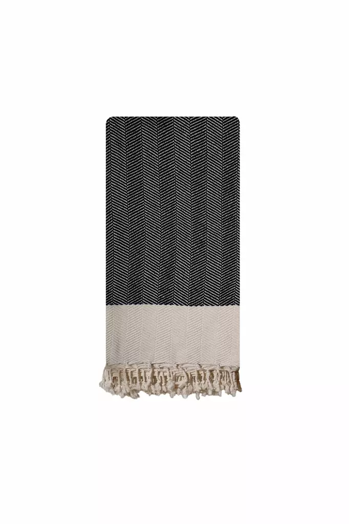 Fouta Mijölnir Svart 90% Bomull 10% Polyester 90x180 cm - Handdukar - 8684283207770 - 1