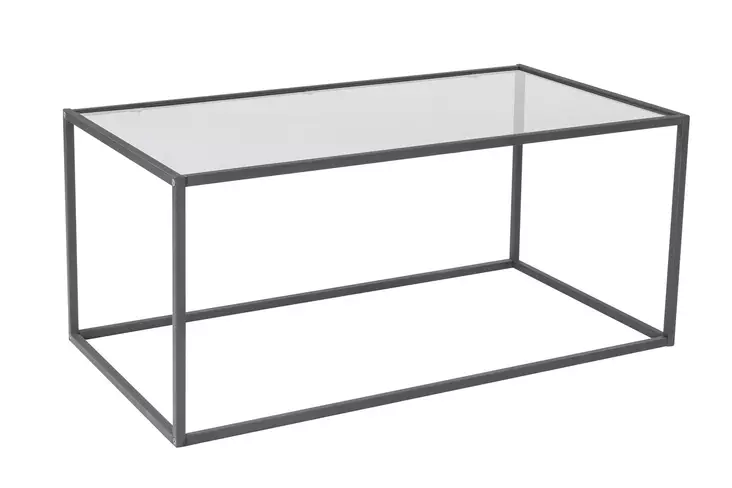 Soffbord Hanah Home Lizbon Svart Glas 90x40x50 cm - Soffbord - 8684282055990 - 1