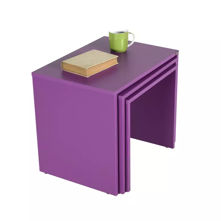 Nestingbord Hanah Home Shp103Uu1 Lila Spånskiva 55x47x40 cm - Bord - 8684282333760 - 1