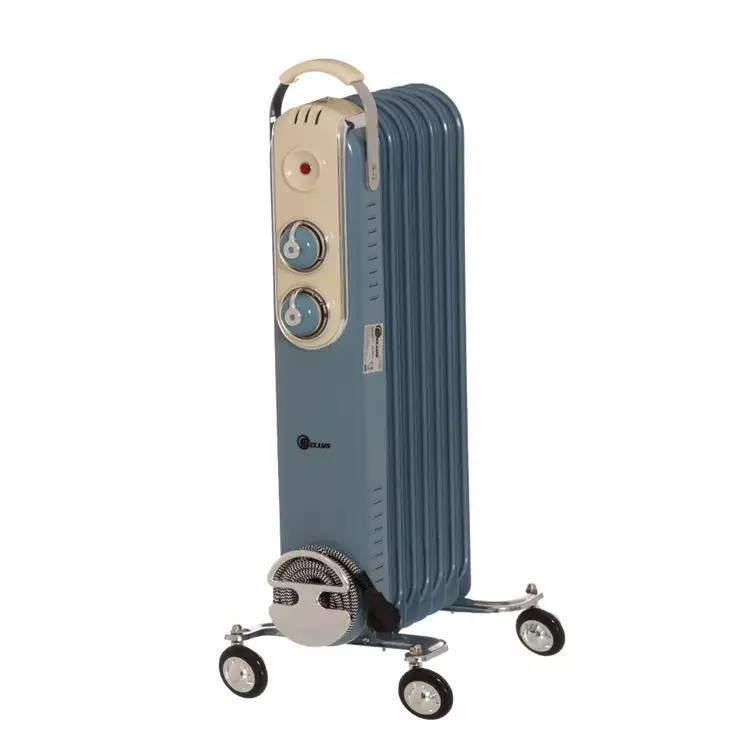 =C3=96ljyl=C3=A4mmitin Retro sininen 1500W Bellus - Värmefläktar och elradiatorer - 6410416109220 - 1