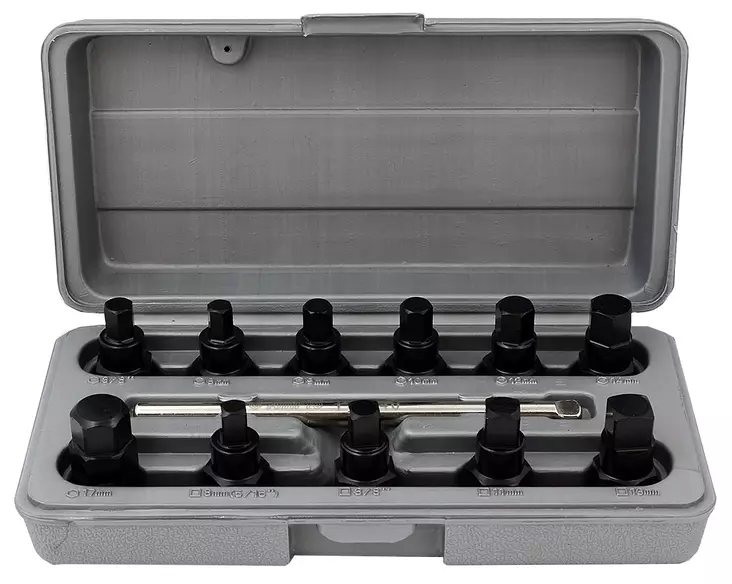 Verktyg för oljeplugg 3/8" 12-delar - Verkstadens specialverktyg - 795609721400 - 1