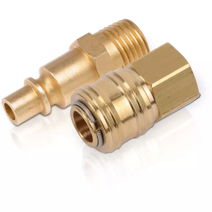 Snabbkoppling för tryckluft hane-hona Powerplus - Tryckluftsslangar och kopplingar - 5400338041280 - 1