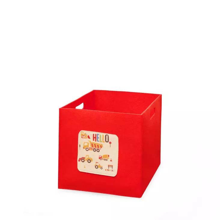 Filtkorg Aberto Design HMY 6252 Röd Filt 30x30x33 cm - Förvaringslådor och korgar - 8683342483650 - 1