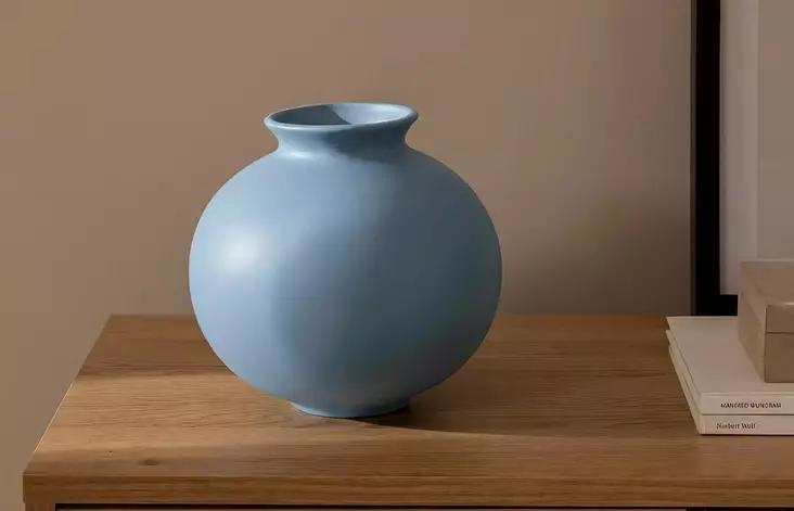 Vas Aberto Design CY0161 Blå Keramik 18x20x18 cm - Hängande blomkrukor och vaser - 8684282979500 - 1