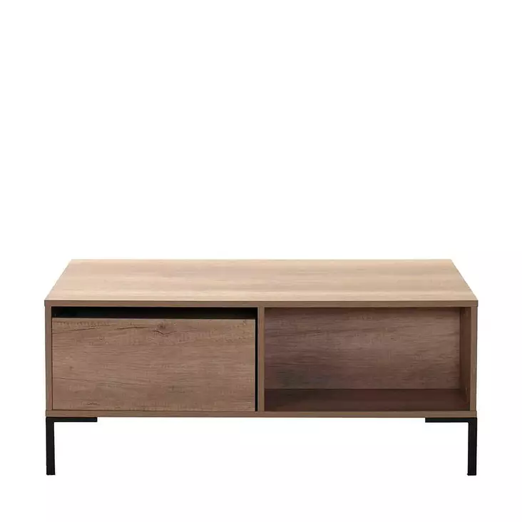 Soffbord Hanah Home Shp665Tt1 Ljus Valnöt Spånskiva 103x42x60 cm - Soffbord - 8684282333890 - 1